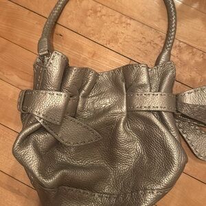 Adorable bag- leather with braided strap